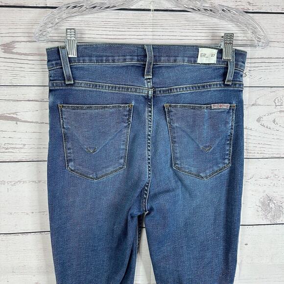 Hudson Jeans Womens 27 Blue Blair Super Skinny Stretch Mid Rise Casual Preppy - Picture 5 of 15